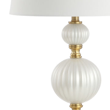 Maddie 30" Glass/Crystal LED Table Lamp - JONATHAN Y